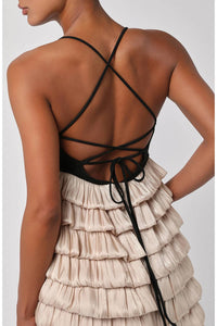 Lulus - Inaya Bubble Tiered Mini Dress