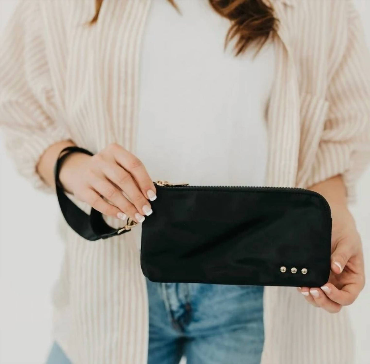 Pretty Simple - Cove Double Zip Nylon Wristlet Wallet