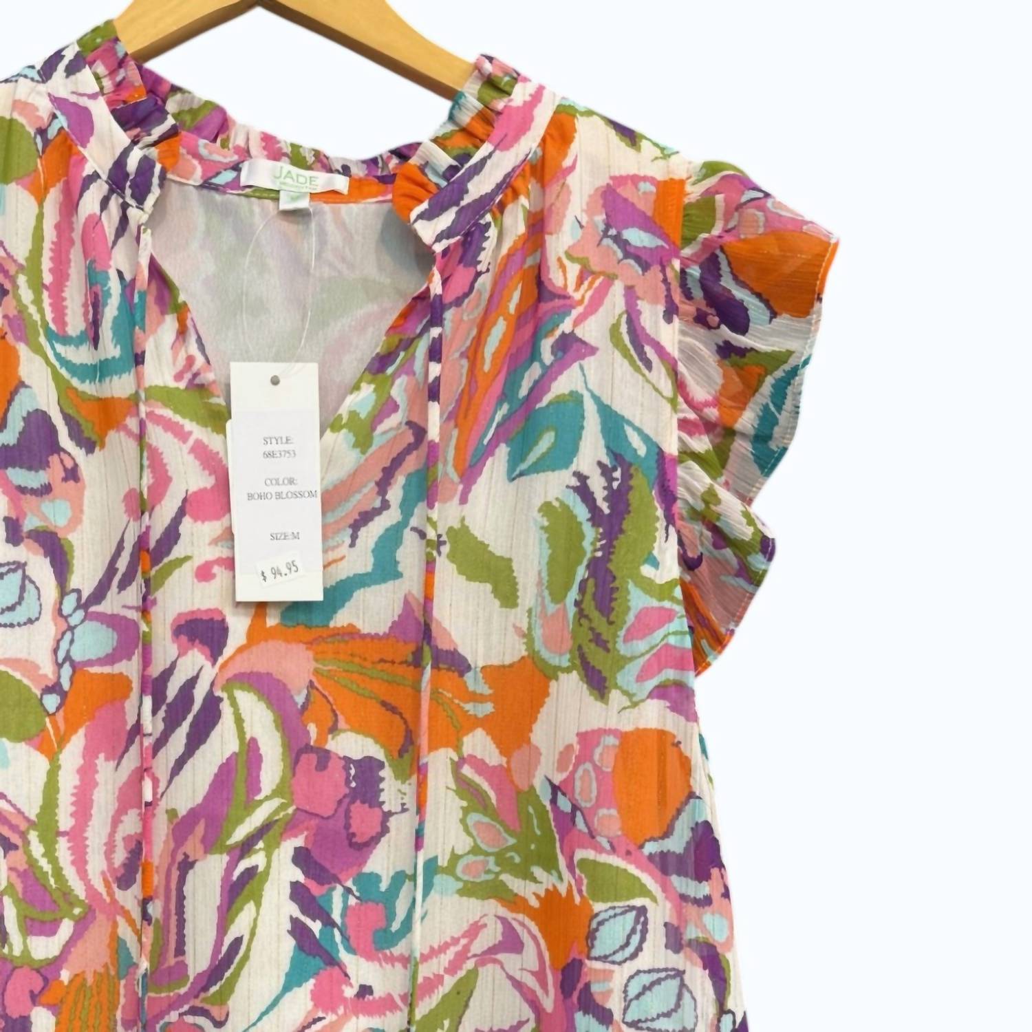 Jade - Women's Ruffles Shell Blouse