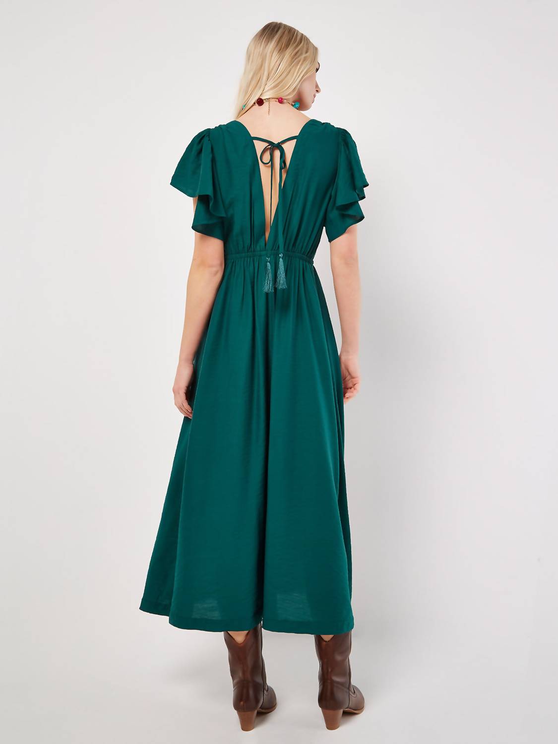 Apricot - Angel Sleeveless Back Dress