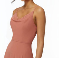 Morilee - Draped Cowl Neck Chiffon Bridesmaid Dress