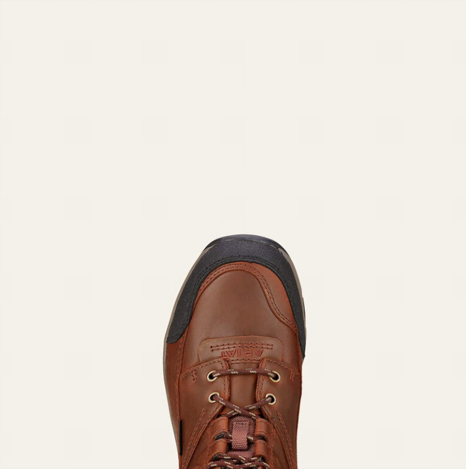 ARIAT Women's Terrain Waterproof Boot in brown - women's shoe - detail view