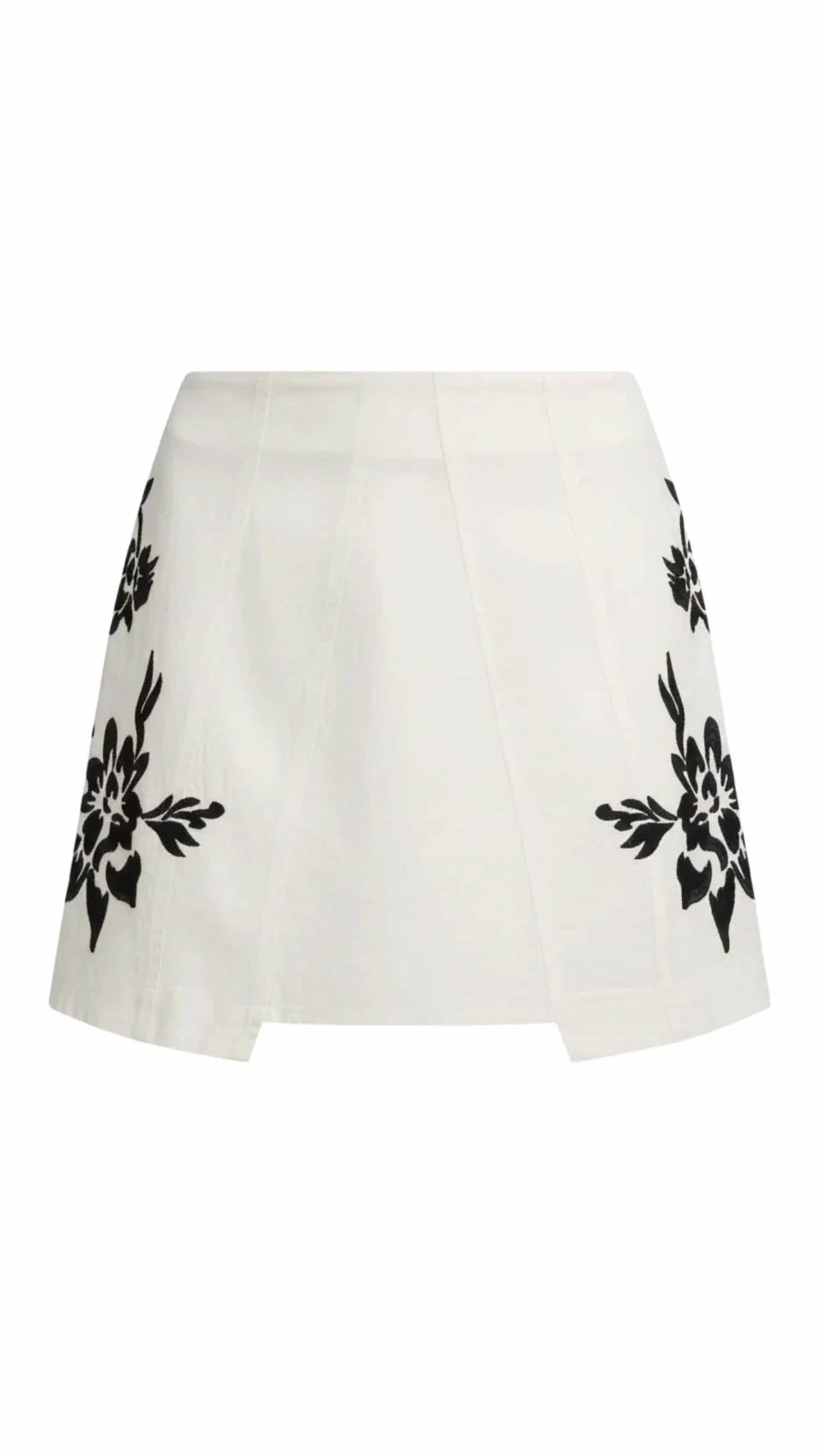 Allison New York - Embroidered Caroline Skirt