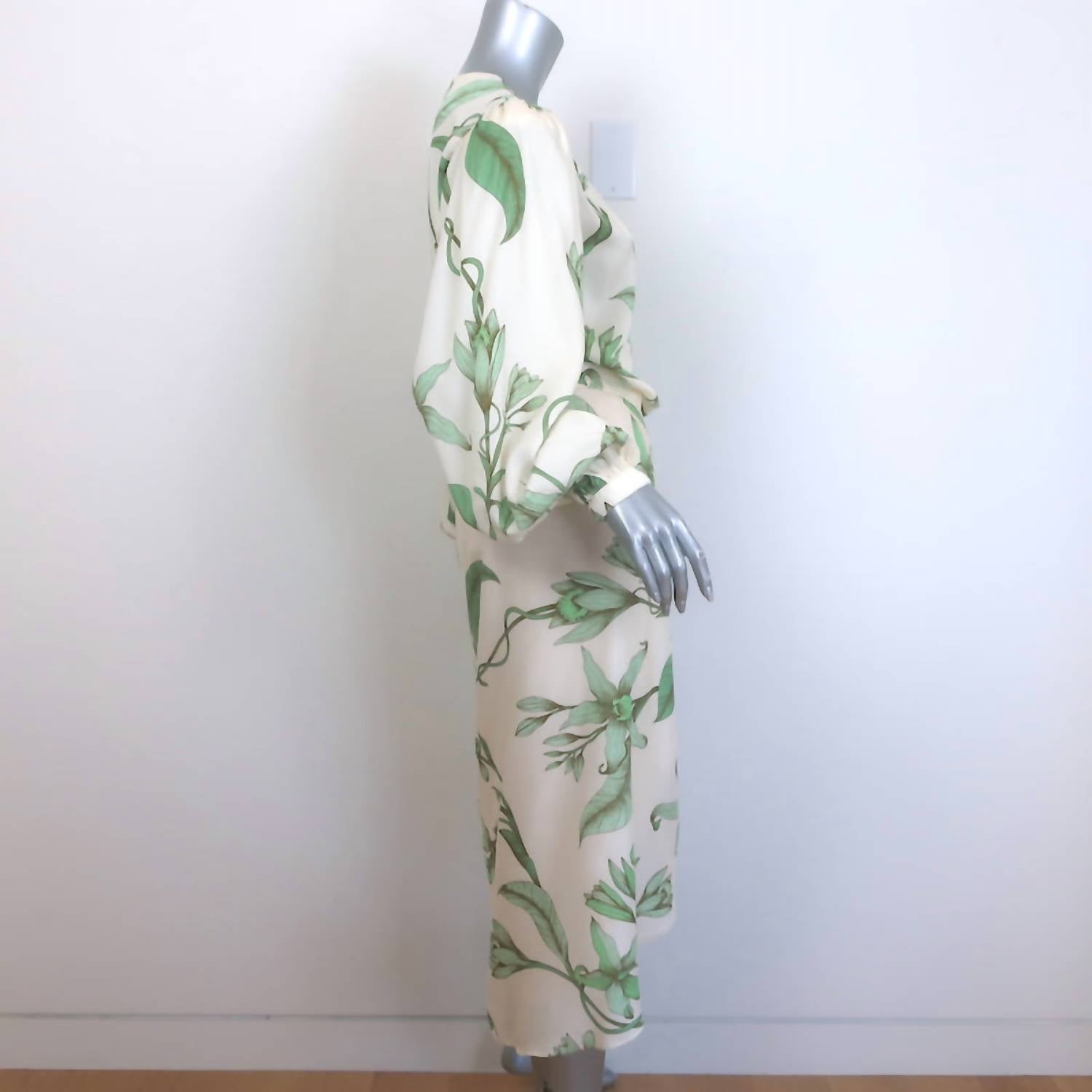 Johanna Ortiz - Women's Botanist Guide Satin Shirt & Skirt Set