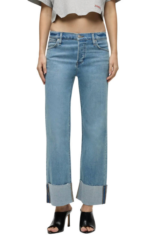 Hudson - Rosie Mid-Rise Wide Leg Jean with Cuff