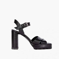 The Kooples - Women's Lizard Effect Leather Heeled Sandals