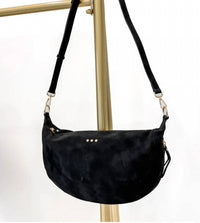 Pretty Simple Women's Netty Nubu Crossbody Bag in black - women's bag - detail view