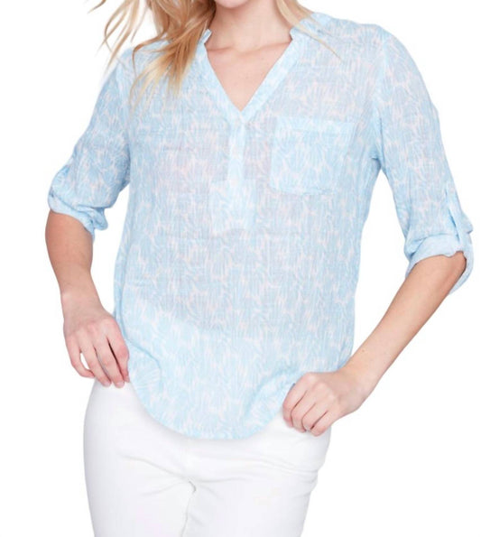 Charlie B - Printed Cotton Gauze Blouse