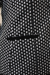 Dolcezza - Removeable Hood Patterned Jacket - Plus