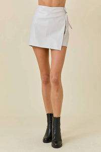 Day + Moon - Natasha Leather Wrap Skort