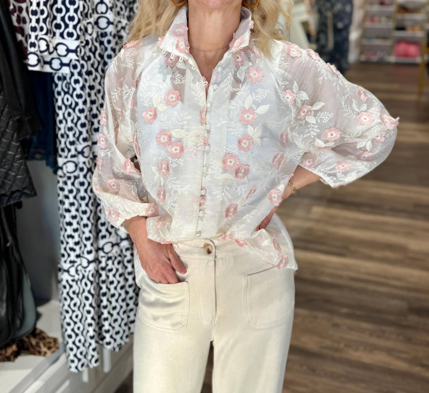 Boho Chic - Embroidered Blouse