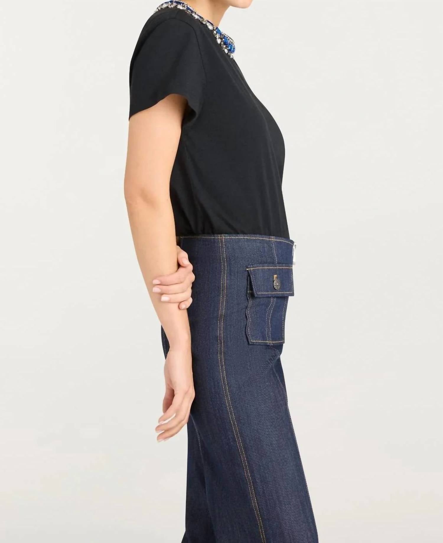 Cinq A Sept - Pearl Rhinestone Necklace Danielle Tee