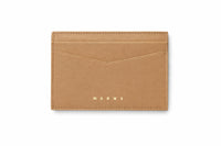 MARNI Women's Prisma Tumbled Leather Folded Wallet in cement gray - women's bag