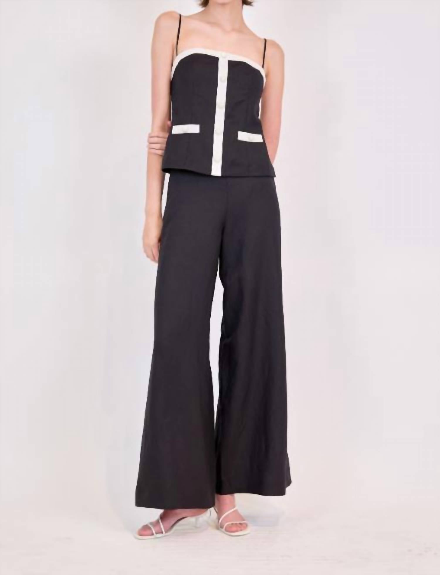 Simkhai - Eleanor Button Down Cami Top