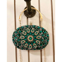 Ramla - Women's Infinity Gemstone Evening Clutch