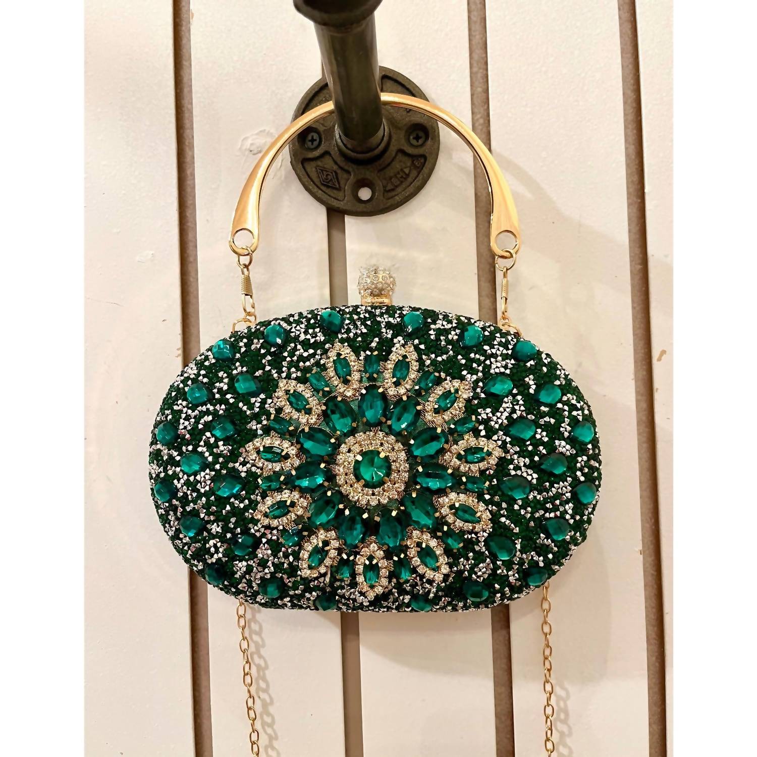 Ramla - Women's Infinity Gemstone Evening Clutch