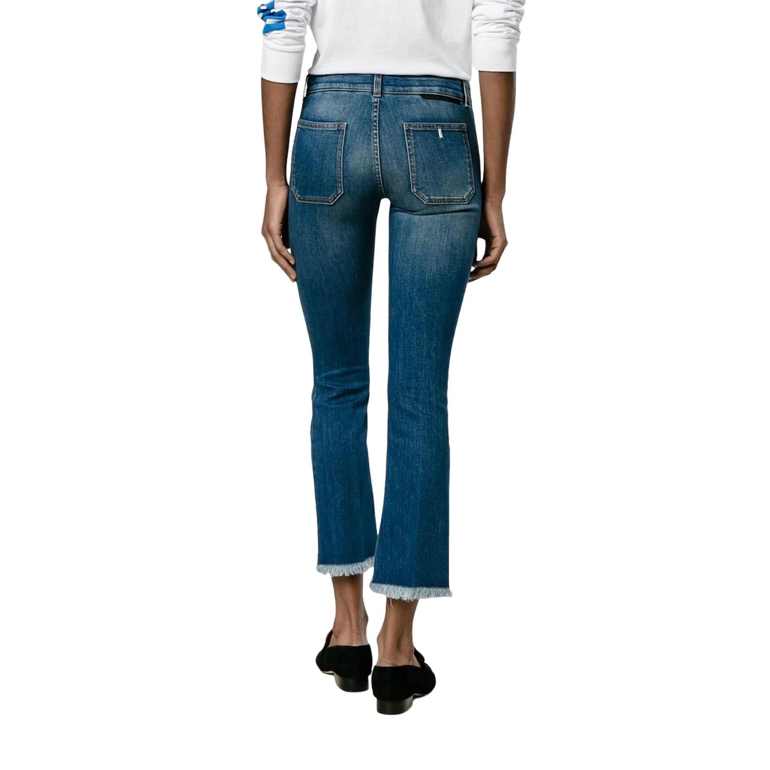 Stella Mccartney - Women's Kick Flare Frayed Pocket Jean