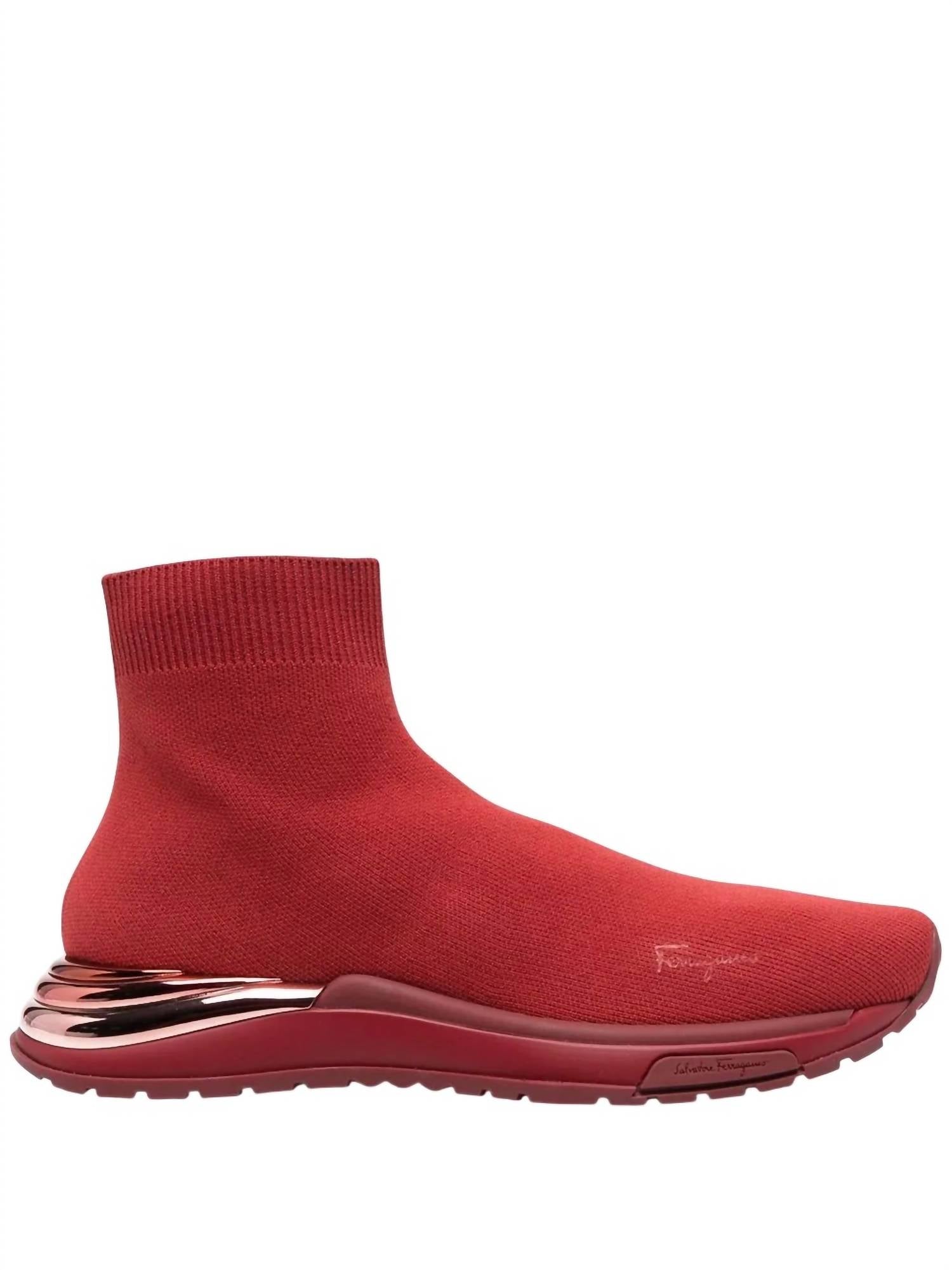 Salvatore Ferragamo - Women's Knitted High-top Sock Sneakers