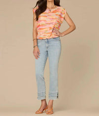 Democracy - Women's Printed Bubble Hem Top