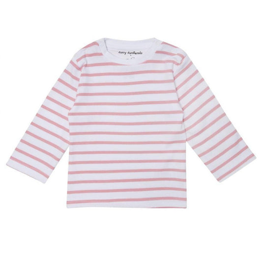 Dotty Dungarees - Kid's Breton Stripe Top