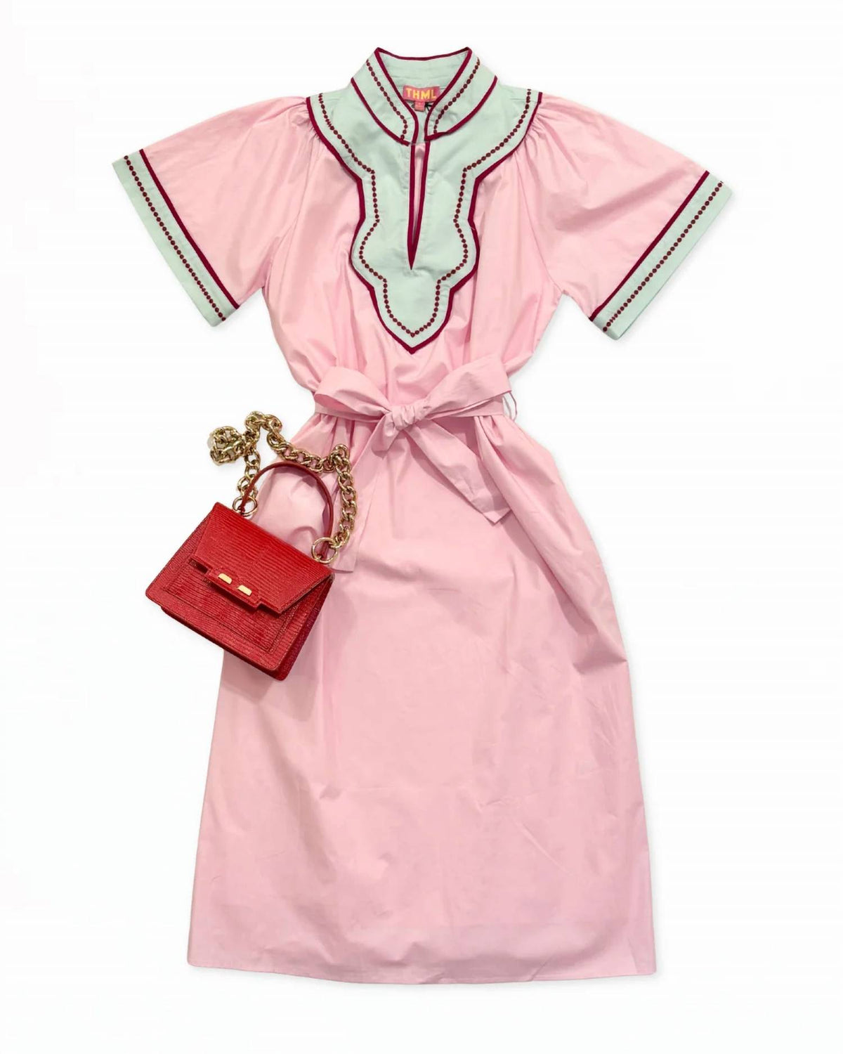 Thml - Short Sleeve V-neck Dress