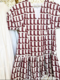 Brooke Wright - Lucy Maroon Boot Dress