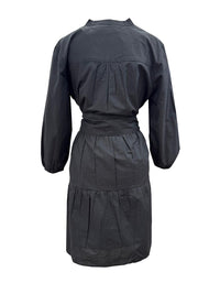 SOLEIL DE MER Women's Martin Mini Dress in black - women's dress - detail view