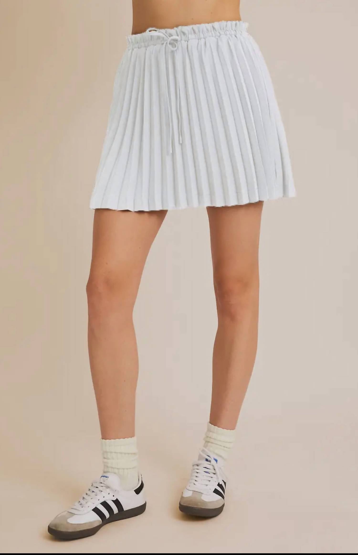 Gilli - Paper Bag Pleated Skirt With Short Lining