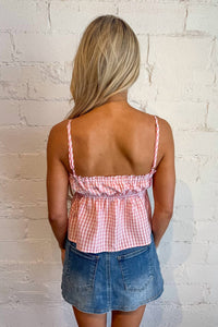 Olivaceous - Emilie Peplum Cami Top