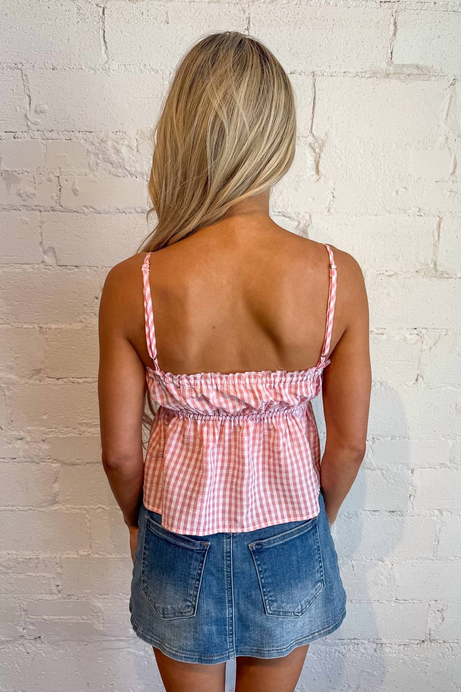 Olivaceous - Emilie Peplum Cami Top