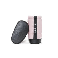 Stonz Girl's Puffer Toddler Boots in pink - kids' boots - detail view