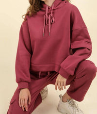 Very J - French Hoodie And Pant Set