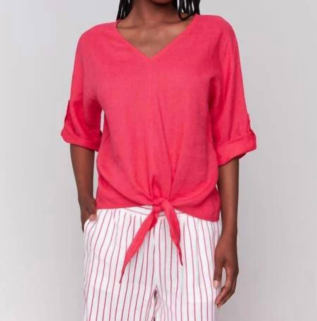 Charlie B - Tie Front Top