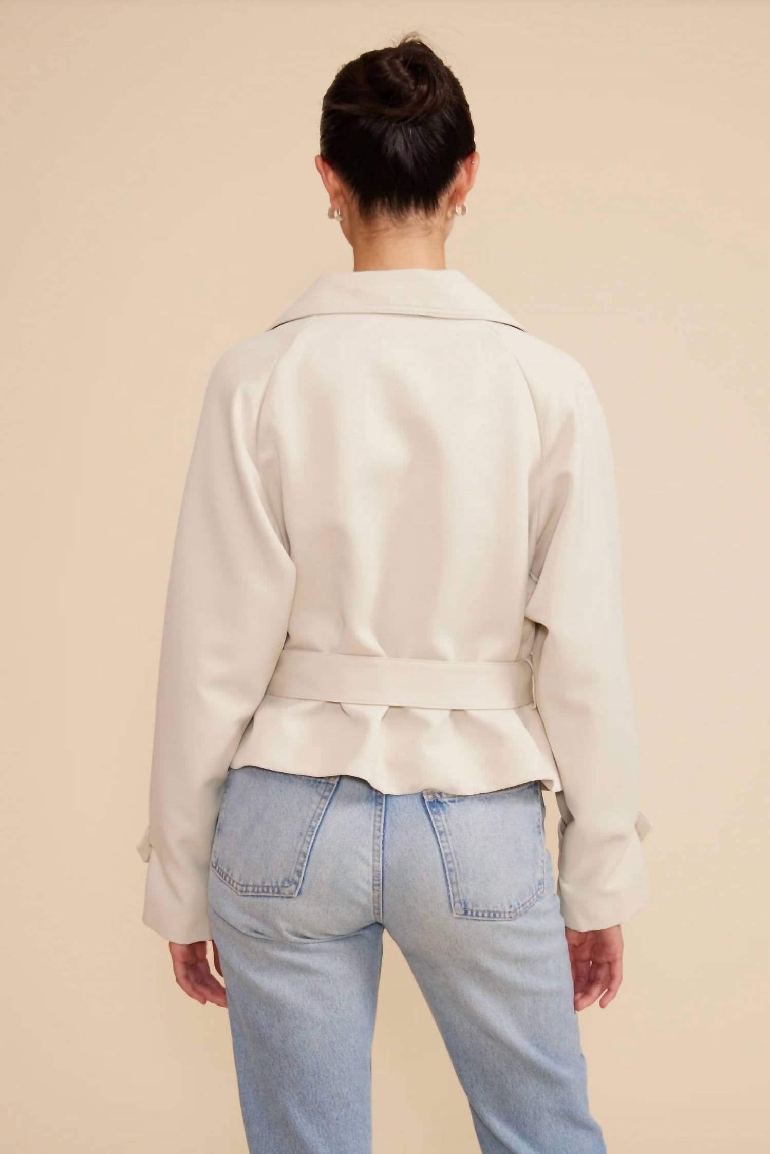 Lucy Paris - Estelle Cropped Trench Coat