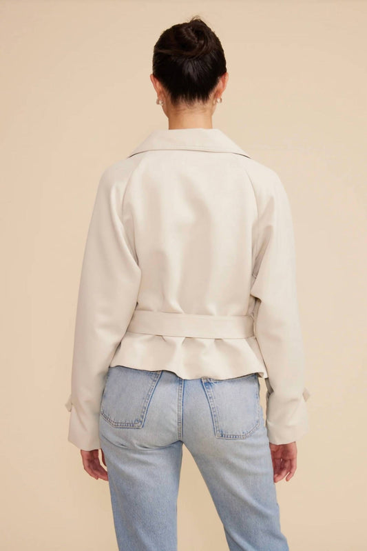 Lucy Paris - Estelle Cropped Trench Coat