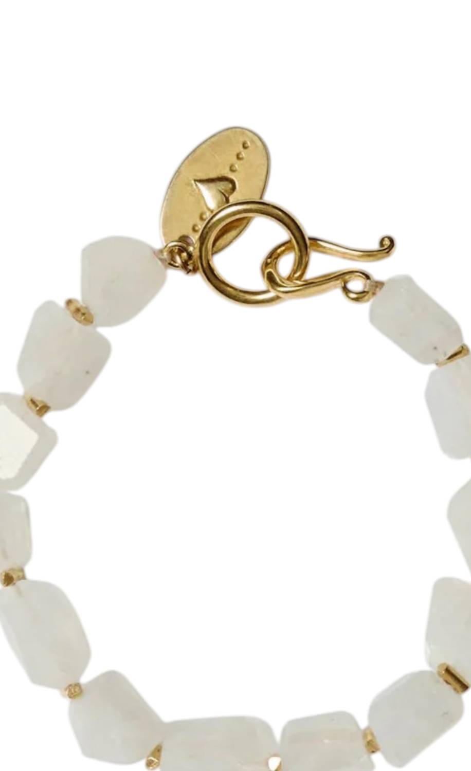 CHAN LUU Women's Maris Bracelet in gold moonstone - women's jewelry - detail view