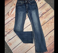 Grace In La - Basic Mid Rise Bootcut Jean