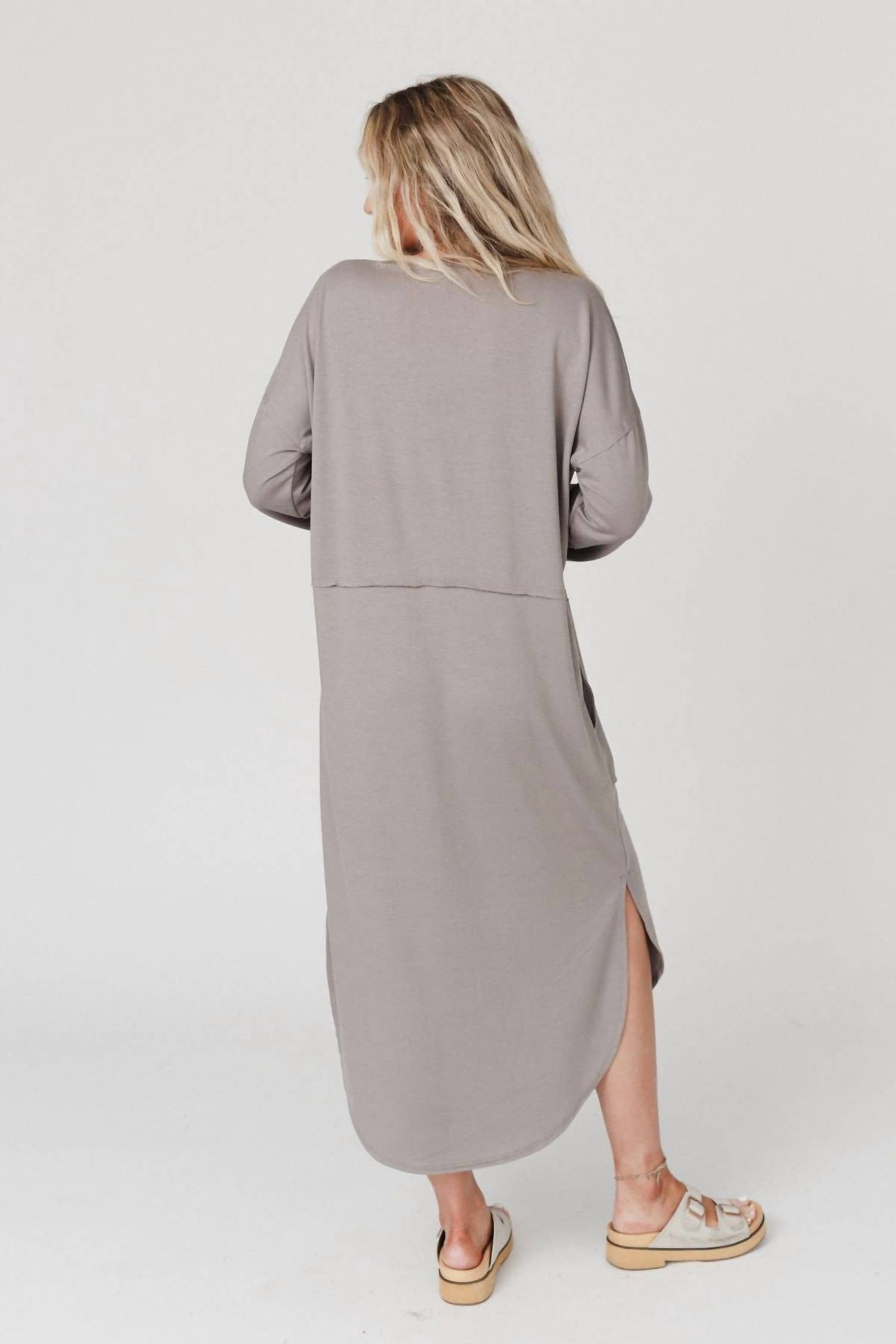 Three Bird Nest - Meadow Long Sleeve Slit Maxi Dress