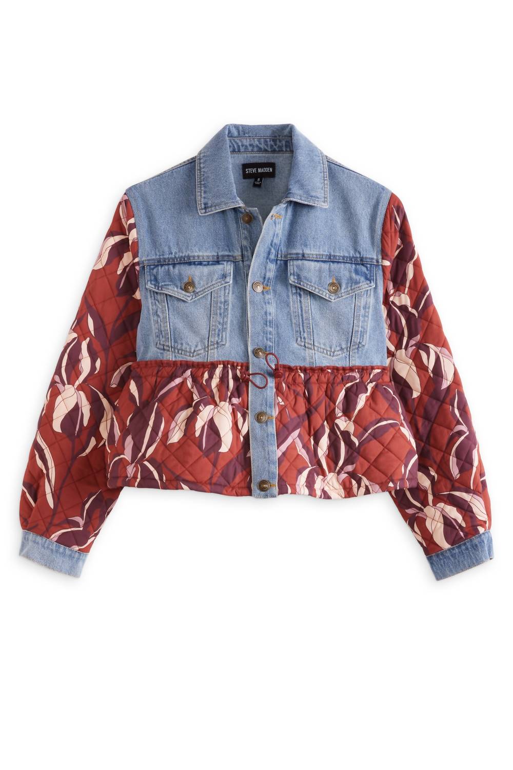 Steve Madden - Fashion Denim Colorblock Jacket