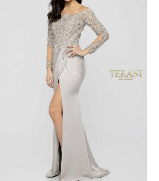 Long sleeve gown