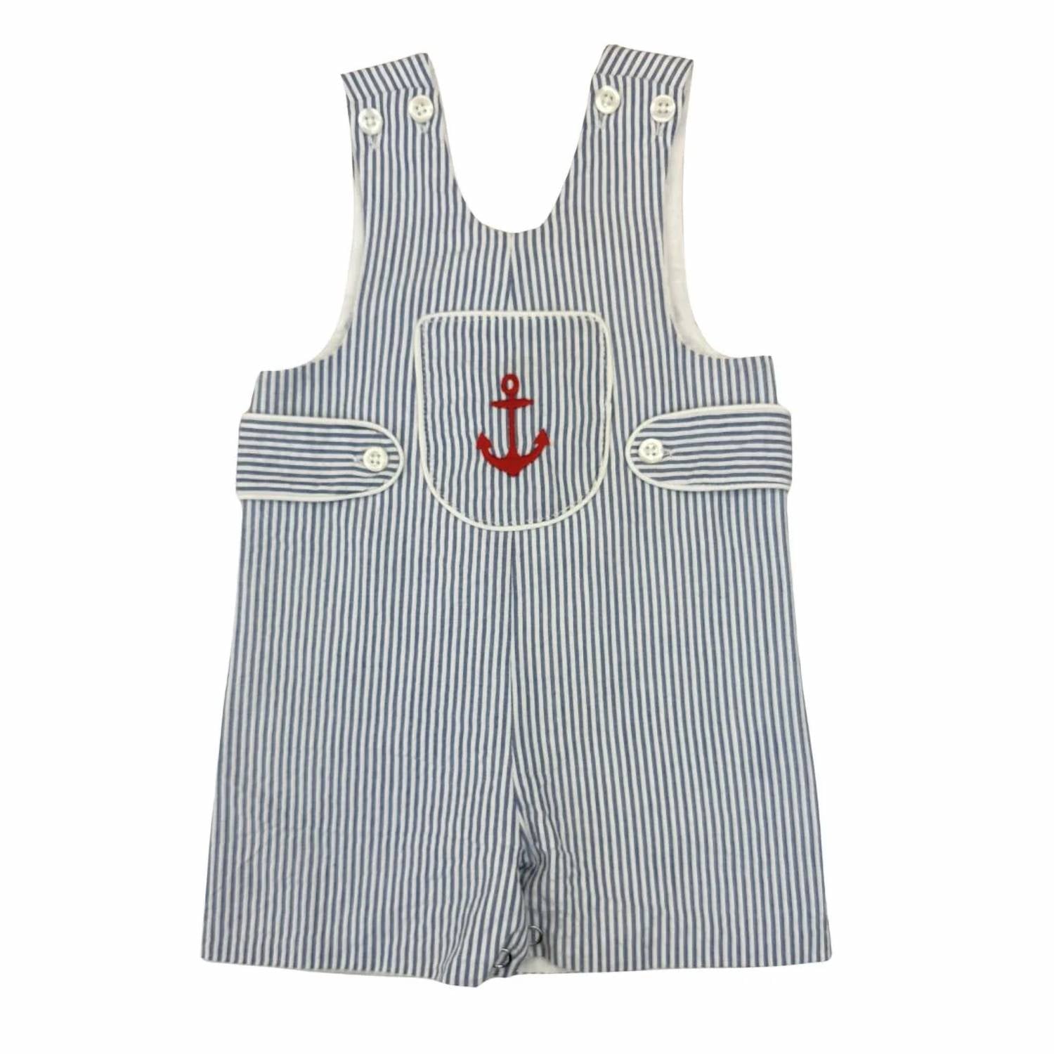 Maddie & Connor Co. - Kids' Anchors Away Jon Jon Romper