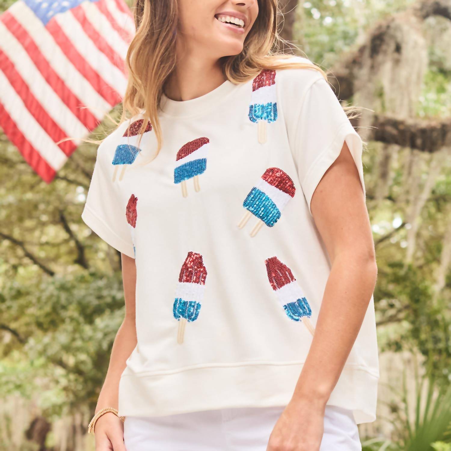 Mary Square - Emily Short Sleeve Top
