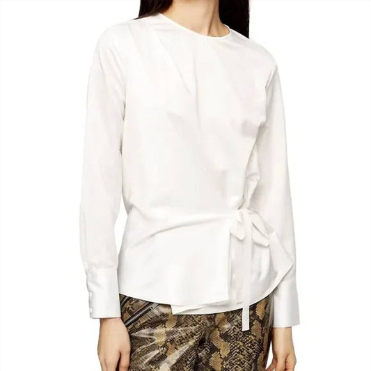 Topshop - Satin Waist Tie Blouse