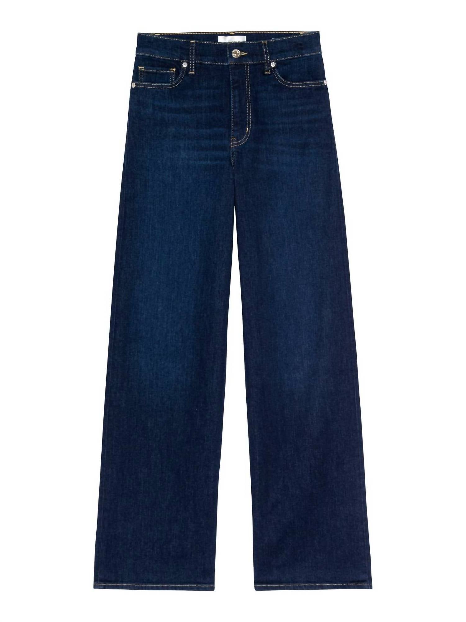 FRAME Le Slim Palazzo Pant Jeans in fairway - women's jeans - view 6