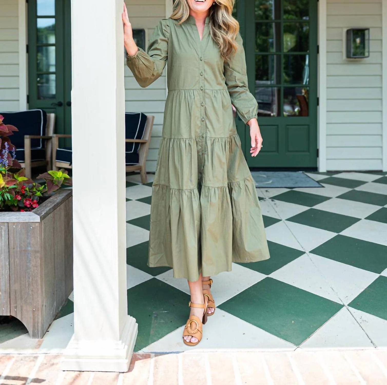 Sail To Sable - Button Front Shirt Dress