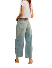 Free People - Good Luck Mid-Rise Barrel Jean
