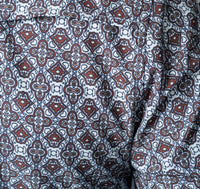 Ferrell The Connor Long Sleeve Snap Shirt in brown - men's long sleeve top - alternate view