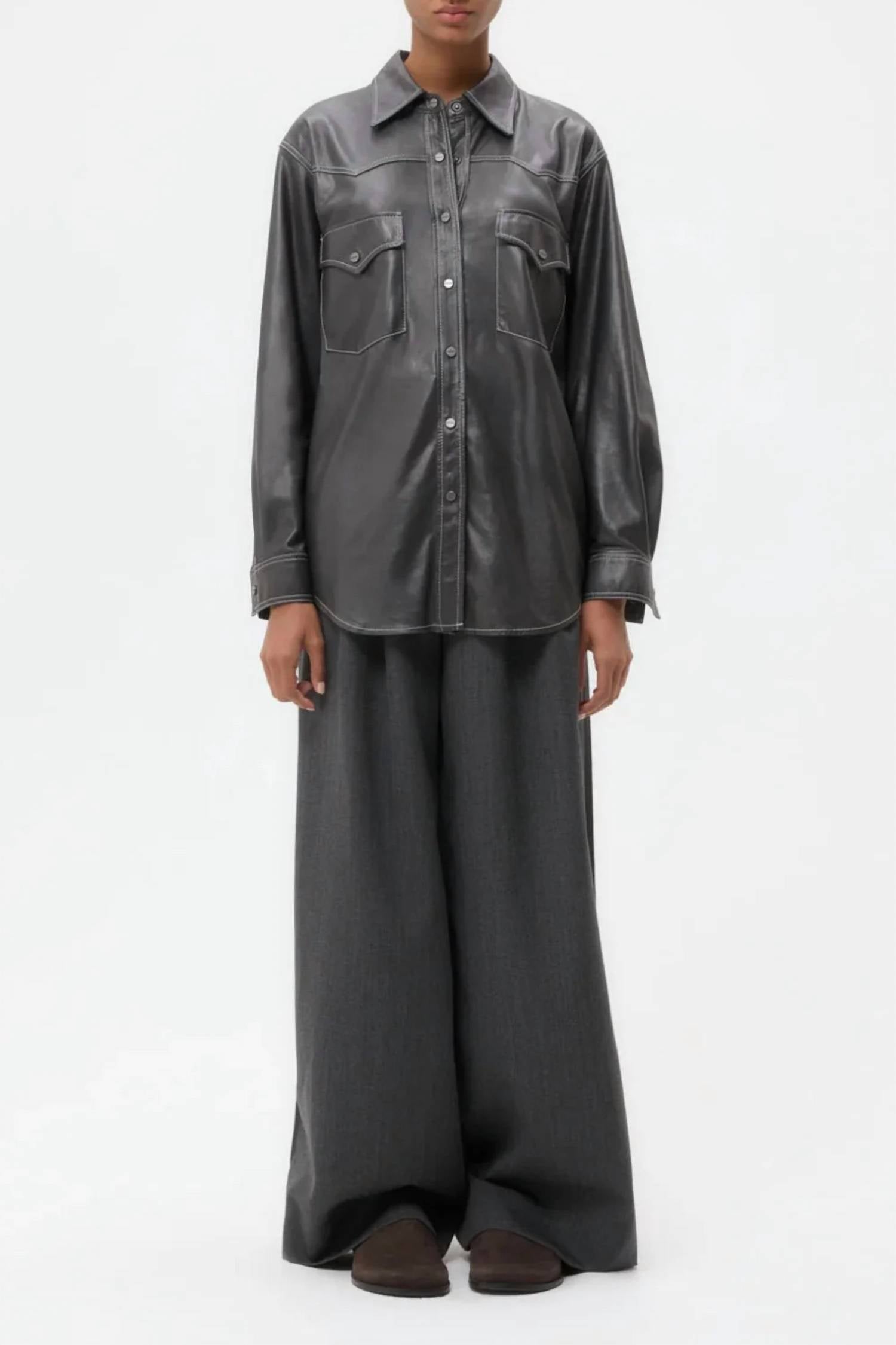 Twp - Leather Dutton Shirt