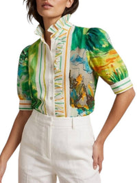 Hope For Flowers - Frilled Button Down Top