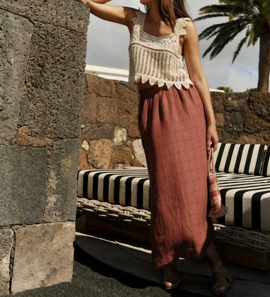 Indi & Cold - Check Maxi Skirt